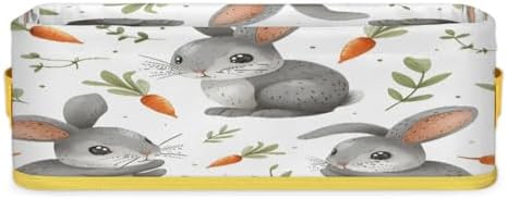 Snatocys Easter Rabbit Carrot Toilet Paper Basket Holder