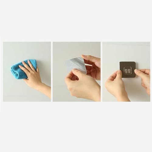 10 Pack No-Drill Shower Caddy Adhesive Hooks