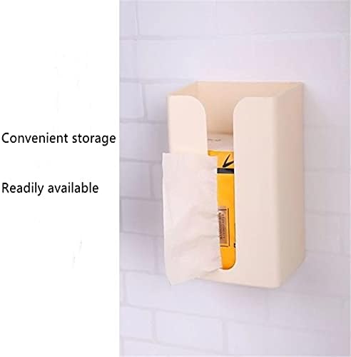 Stsmcl Tissue Box Wall Hanging Multi-Function Minimalist Storage Pink