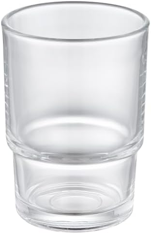 Aomasi Bathroom Glass Cup Toothbrush and Toothpaste Holder Mouthwash Tumbler