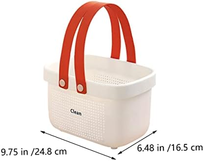 COSMEVIVI Hanging Shower Rustproof Storage Basket with Handle