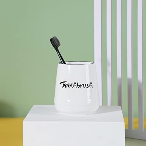 LEETOYI Porcelain Toothbrush Holder White 1