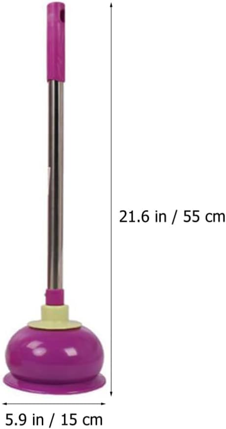 Angoily Purple Toilet Plunger with Handle