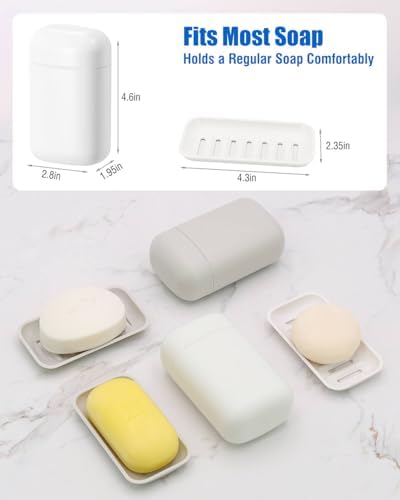 Minimalist Travel Soap Case with Leak Proof Silicone Seal