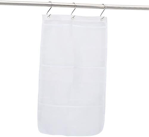 Srliya Large Shower Caddy with 4 Grommets and Metal Hooks