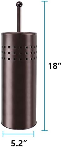 Blue Donuts Toilet Plunger with Holder - Quick Dry Bronze