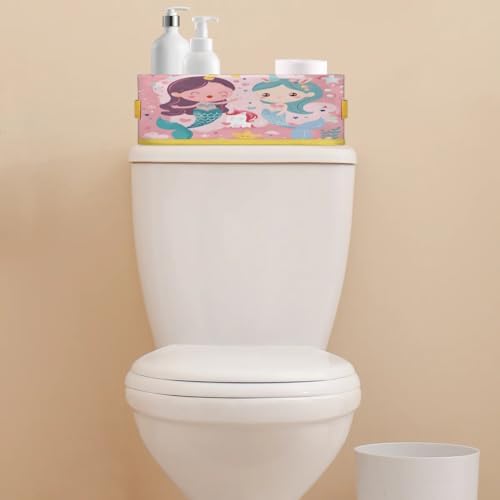 Tablerazzi Cute Cartoon Mermaid Toilet Paper Basket with Handle