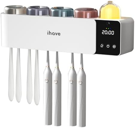 iHave Smart UV Toothbrush Holder with Aromatherapy and Night Light