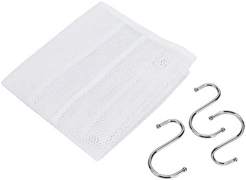 Srliya Large Shower Caddy with 4 Grommets and Metal Hooks