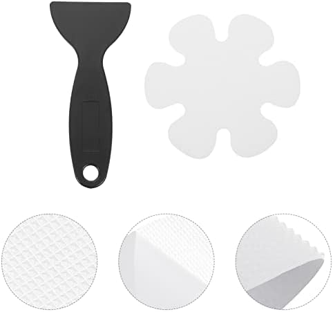 1set Non-Slip Floor Stickers Flower Design Transparent Peva Decals