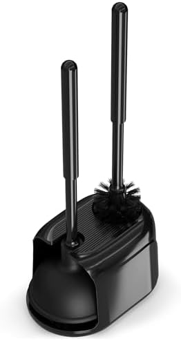 Utopia Home Toilet Plunger and Brush Set with Holder