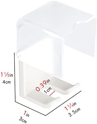 LUEXBOX 4PCS Wall Mounted Toothbrush Holder with Cover