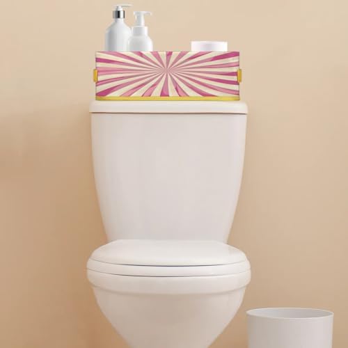 Chevrons Texture Toilet Tank Topper Basket Organizer