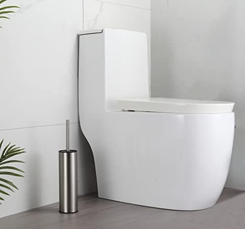 BGL Toilet Brush and Holder with Brushed Nickel Design