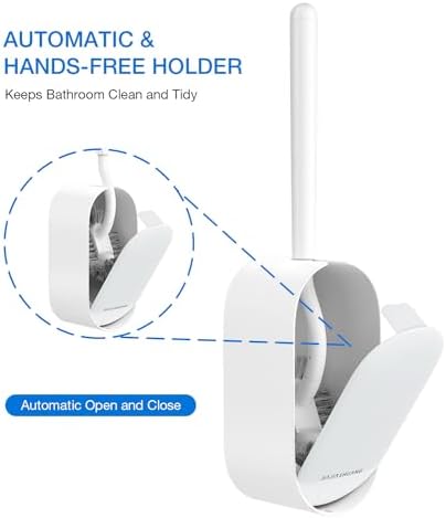 OSCIOSS Toilet Brush and Holder Set White