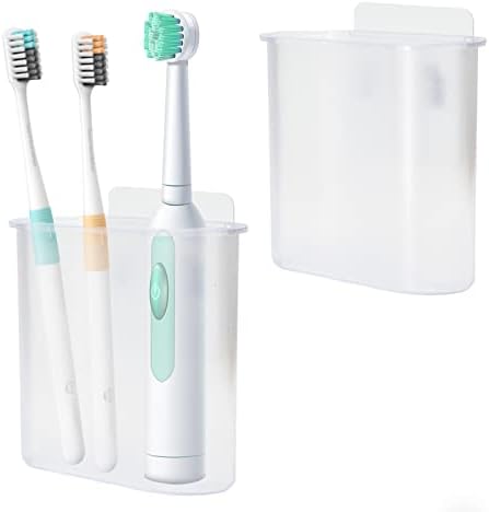 Kulusion 2 Packs Wall Mounted Toothbrush Holders