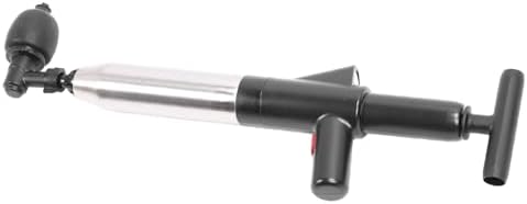 Dpofirs Toilet Plunger with Stainless Steel Handle and Air Pump