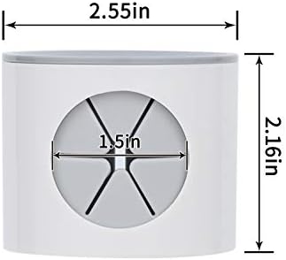 LaLand Electric Toothbrush Holder Wall Mounted 2-Pack Grey