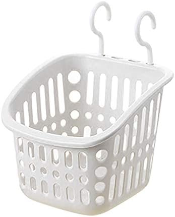 Durable Plastic Wall Mount Storage Basket for Home Kitchen Bathroom