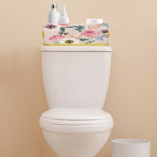 Vomwwlix Flower Peony Toilet Paper Basket Decor