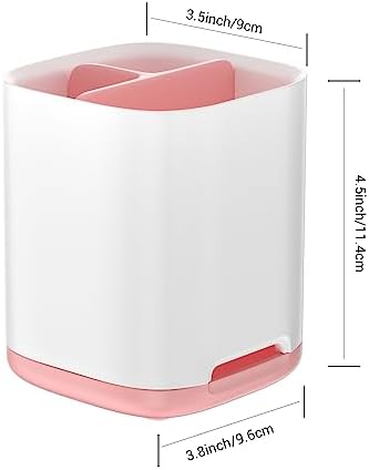 CUEPAINT 3-Slot Toothbrush Holder with Anti-Slip Base
