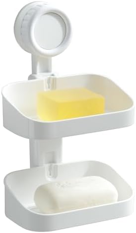 DEEIF White 2 Tier Soap Dish Holder