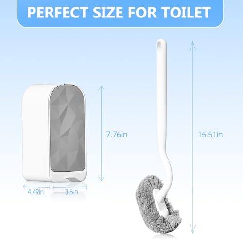 Cinola Toilet Brush and Wall Holder Set