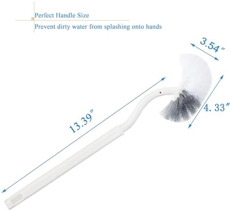 Ryhiac 2 Pack Curved Toilet Bowl Brush Without Holder 1