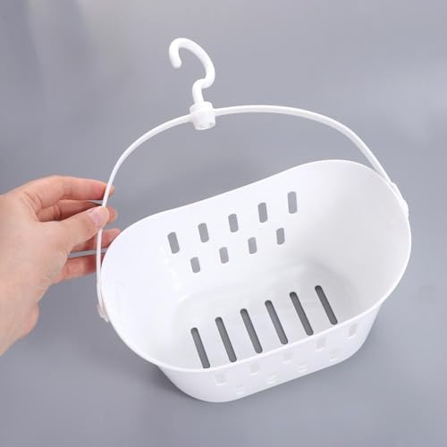 Plastic Hanging Storage Basket for Bathroom and Kitchen