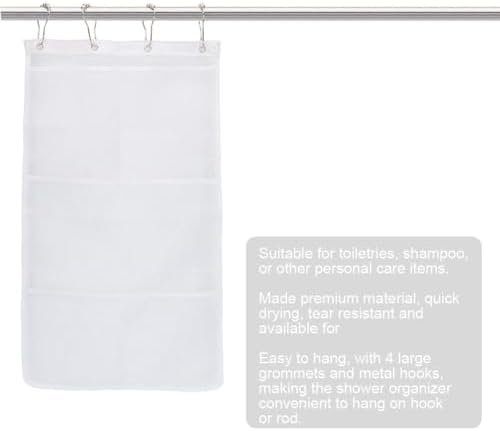 Gsycle 2PCS Mesh Shower Caddy Hanging Organizer