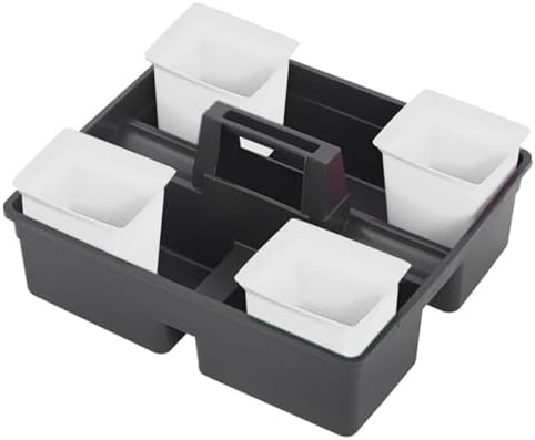 NAMOARLY Portable Cleaning Bin Organizer White