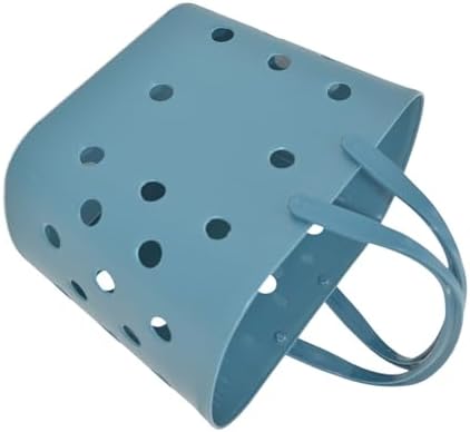 DMLENGOIN Portable Shower Basket with Handle - Blue