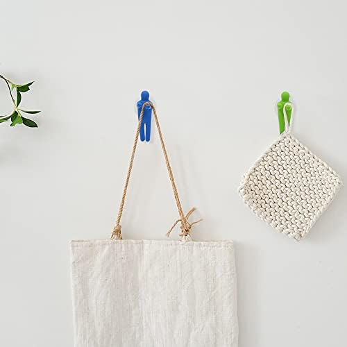 6 Colorful People Toothbrush Holders With Suction Cup