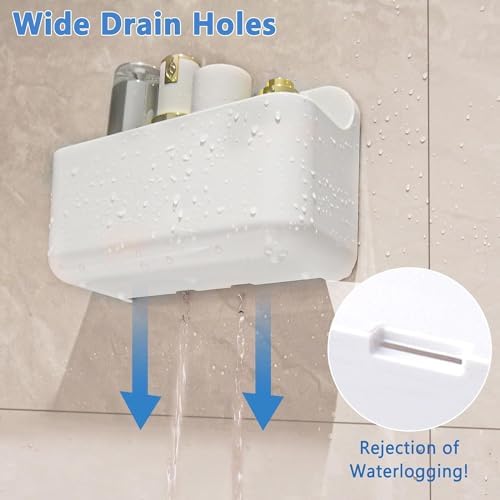 ANRUI Wall Mounted Shower Shelf - White