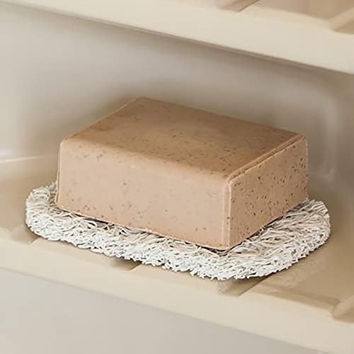 HUSGA Soap Saver Pads Non-Slip Durable Holder 4 Pack White