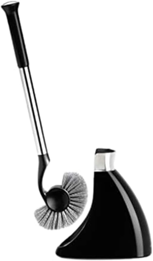 Simplehuman Toilet Brush with Caddy Stainless Steel Black 1