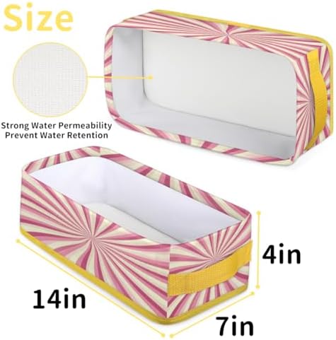 Abstract Swirl Toilet Paper Basket with Handle