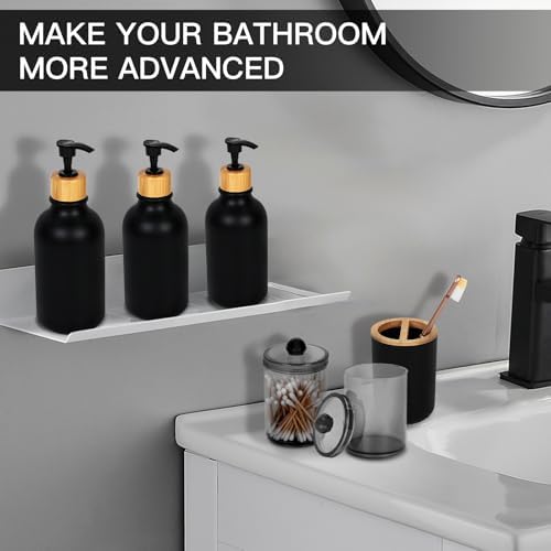 Matte Black Bathroom Accessories Set 7pcs