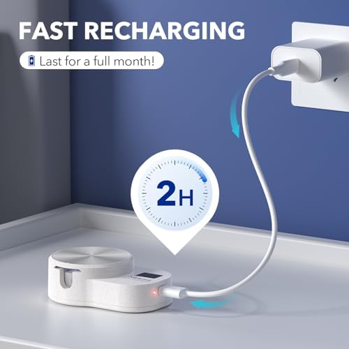 UV Toothbrush Cleaner Holder with Fan and Digital Display