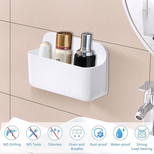 ANRUI Wall Mounted Shower Shelf - White