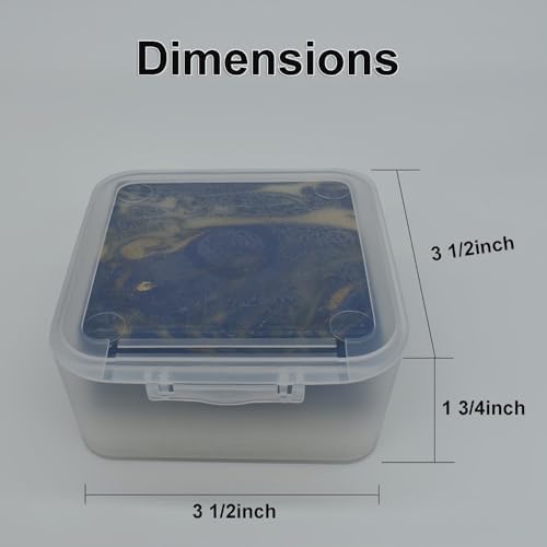Vonpri Travel Soap Dish with Frosted Clear Design