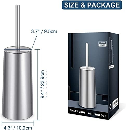 Wsedor Toilet Brush and Holder - 304 Stainless Steel Rust Resistant Elegant Design