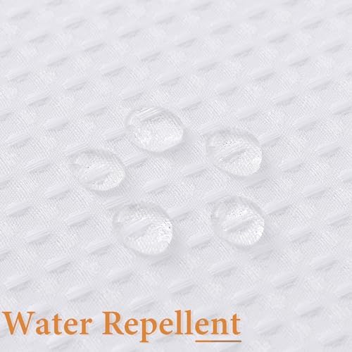 Naturoom White Waffle Shower Curtain Set with Liner