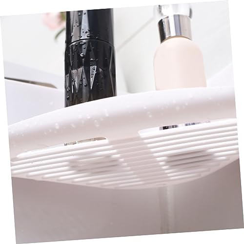 2pcs No Punching Triangle Storage Rack for Bathroom and Kitchen