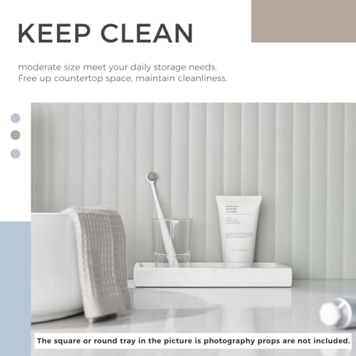 Aomasi Bathroom Glass Cup Toothbrush and Toothpaste Holder Mouthwash Tumbler