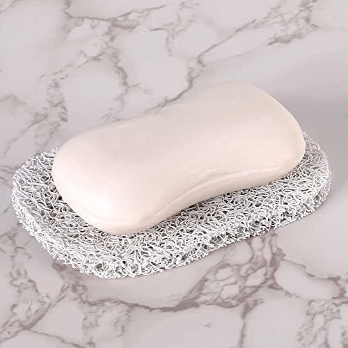 HUSGA Soap Saver Pads Non-Slip Durable Holder 4 Pack White