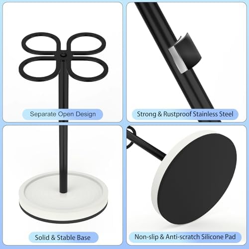 Luxspire Toothbrush Holder Stand Matte Black