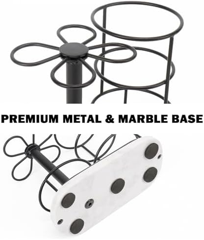 HarJue Matte Black Toothbrush Holder Stand