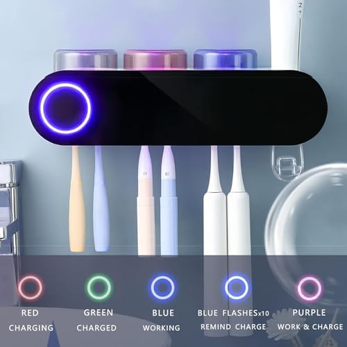 LALFENNB Smart Toothbrush Holder with Dispenser
