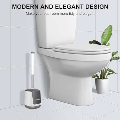 SetSail Toilet Brush 3 Pack with Holder and Bristles